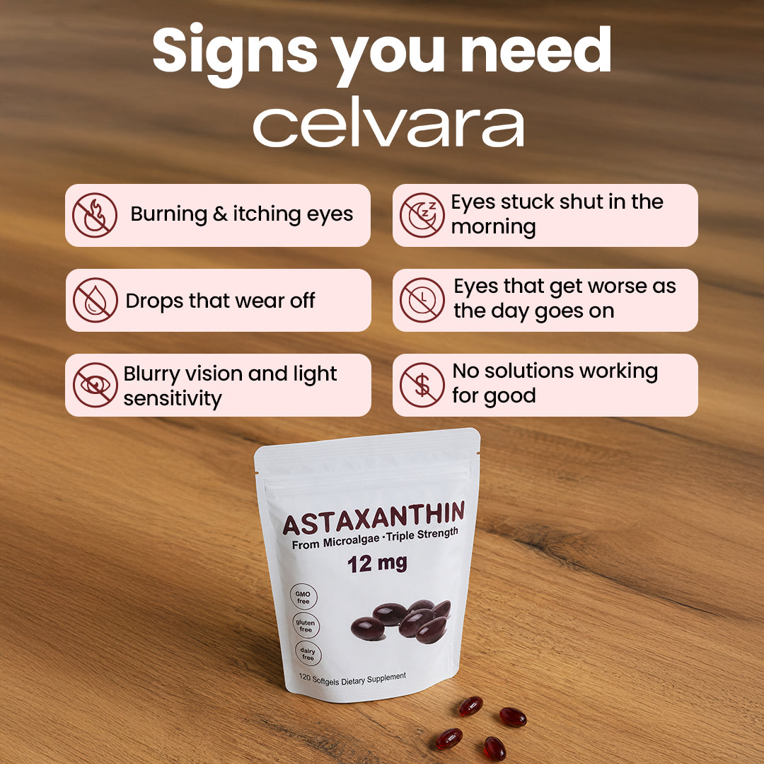 Celvara Astaxanthin 12mg Softgels